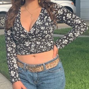 Black & White Crop Top